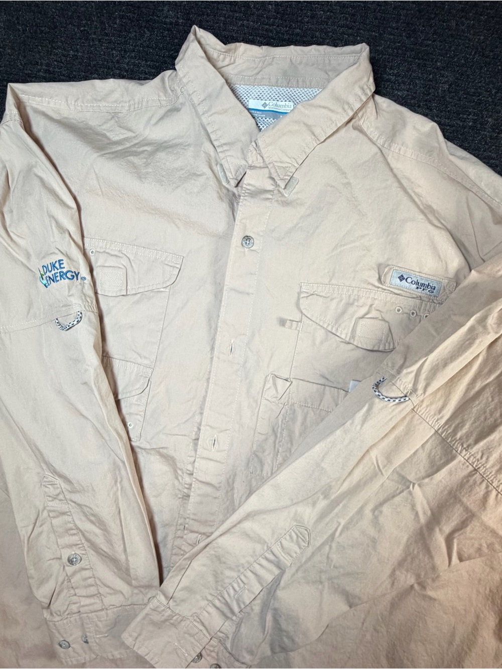 Columbia Light Beige Men's Lightweight Shirt Jacket